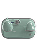 S-link SL-CW21 Yeşil Telefon Uyumlu Fast Şarj 15W Ayarlanabilir Led Işıklı LCD Ekran Double Alarmli Masa Lambası