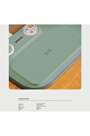 S-link SL-CW21 Yeşil Telefon Uyumlu Fast Şarj 15W Ayarlanabilir Led Işıklı LCD Ekran Double Alarmli Masa Lambası