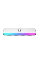 Mikado MD-SBT31 Beyaz 5W*2 1200mAh BT,RGB,TF Card,Type-C ,USB Soundbar Speaker