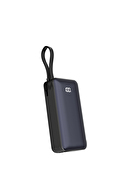 S-link G350 10000mAh PD35W+QC30W-HSC22,5W Siyah LCD Taşınabilir Pil Şarj Cihazı Powerbank