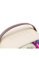 Mikado MD-57BT Endless 5W Bej TF + USB + AUX + BT Destekli 2 Wireless Karaoke Mikrofon 1200mAh Taşınabilir Speaker