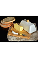 Bambum Una 3 Parça Tereyağ Servis Kabı