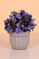 Hometime Çizgili Saksı Top Yapay Çiçek