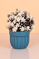 Hometime Çizgili Saksı Top Yapay Çiçek