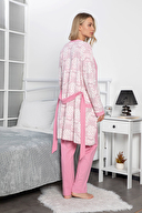 Monamise Kadın Hamile 3'lü Pijama Takımı K18011721001