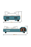 Orcamp Seramik Pro Portatif Kamp Ocağı CK-508