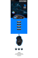 Polosmart PGM07 Gaming Mouse + Mouse Pad Kırmızı