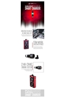 Polosmart cm20 bt kulaklıklı araç şarj cihazı