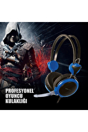 Polosmart PSG02 Profesyonel Oyuncu Kulaklığı - Mavi