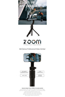 Polosmart PSM55 Zoom Professional Tek Motorlu Video Gimbal Siyah