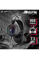 Polosmart pgm12 kulaküstü kablolu gaming kulaklık siyah