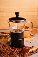 Taşev Stone Cam Moka Pot 3 Fincan