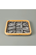 Arow 9 Bölmeli Katlanabilir Sepet Gri 30x30 cm