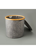 Arow Kapaklı Katlanabilir Yuvarlak Sepet