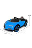 Akülü Araba Uzaktan Kumandalı 12V Bravo Mavi