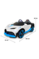 Akülü Araba Uzaktan Kumandalı 12V Style Beyaz