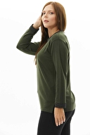 Selen Kadın Büyük Beden Bluz 23KSL8633