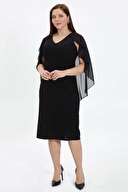 Selen Kadın Büyük Beden Elbise 24YSL7474