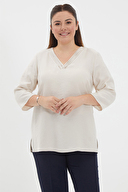 Selen Kadın Büyük Beden Bluz 24YSL8878