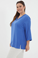 Selen Kadın Büyük Beden Bluz 24YSL8878