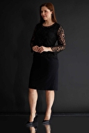 Selen Kadın Büyük Beden Elbise 24YSL7494