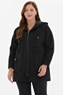 Selen Kadın Büyük Beden Kaban 24KSL9382