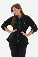 Selen Kadın Büyük Beden Trençkot 24KSL9392