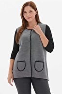 Selen Kadın Büyük Beden Yelek 24KSL2045