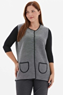 Selen Kadın Büyük Beden Yelek 24KSL2045