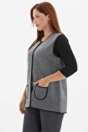 Selen Kadın Büyük Beden Yelek 24KSL2045