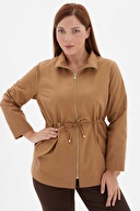 Selen Kadın Büyük Beden Trençkot 24KSL9399