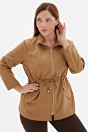 Selen Kadın Büyük Beden Trençkot 24KSL9399