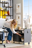 Creo Mobili Sirius Premium Plus Çalışma Masası Takımı Antrasit Gri Srprp