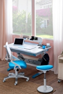 Creo Mobili Sirius Premium Plus Çalışma Masası Mavi Srppa-2