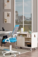 Creo Mobili Sirius Premium Plus Çalışma Masası Mavi Srppa-2