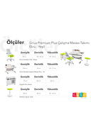 Creo Mobili Sirius Premium Plus Çalışma Masası Yeşil Srppa-4