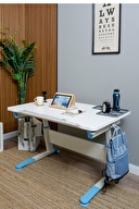 Creo Mobili Sirius Simple Çalışma Masası Mavi Srsma-2