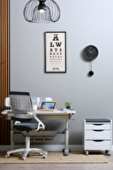 Creo Mobili Sirius Delux Çalışma Masası Takımı Beyaz Gri Srdel-2