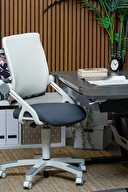 Creo Mobili Sirius Sandalye Antrasit Beyaz Srsan-3