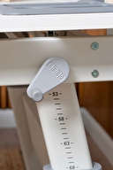 Creo Mobili Sirius Simple Çalışma Masası Beyaz Gri Srsmp-2