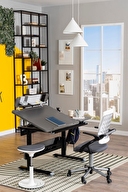 Creo Mobili Vega Advanced Çalışma Masası Takımı Antrasit Gri Vgadv