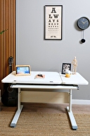 Creo Mobili Vega Basic Çalışma Masası Beyaz Gri Vgbas-2