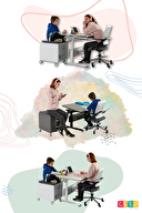 Creo Mobili Vega Plus Sandalye Antrasit / Beyaz