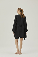 Pamuk&Pamuk Kadın Müslin Bordürlü Sabahlık W24543SYH