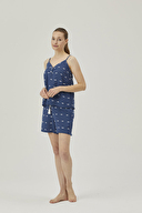 Pamuk&Pamuk Kadın Müslin İp Askılı Şortlu Pijama Takımı W24545LAC