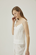 Pamuk&Pamuk Kadın İp Askılı Şortlu Pijama Takımı W24596BYZ