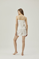 Pamuk&Pamuk Kadın İp Askılı Şortlu Pijama Takımı W24596BYZ