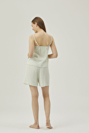 Pamuk&Pamuk Kadın İp Askılı Şortlu Pijama Takımı W24600YSL