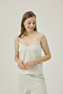 Pamuk&Pamuk Kadın İp Askılı Şortlu Pijama Takımı W24600YSL