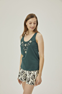 Pamuk&Pamuk Kadın Askılı Şortlu Pijama Takımı W24608YSL